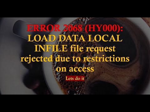 ERROR 2068 (HY000):