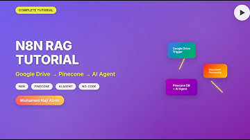 Complete n8n RAG Tutorial: Auto-Ingest Google Drive Docs to Pinecone + AI Agent Retrieval