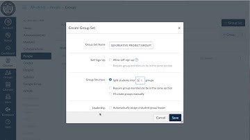 Creating Groups and Groups Assignments in Canvas