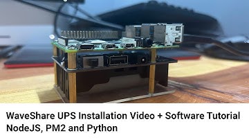 Raspberry Pi 4 UPS Hat Tutorial & Software Installation