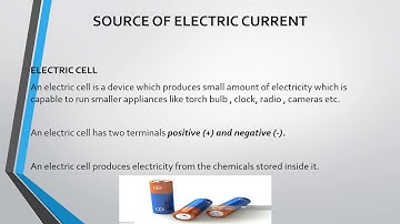 Chapter 12 Electricity and circuits  Part 1