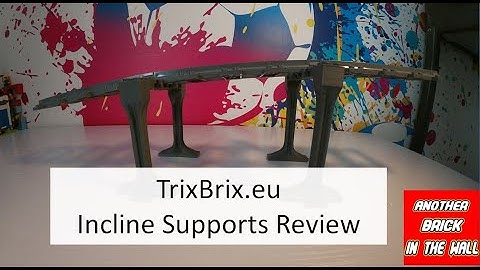 How to build incline lego train track using trixbrix support structures!