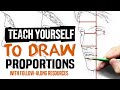 Proportions - Fundamental Visual Landmarks - Teach Yourself to Draw - Drawing Techniques