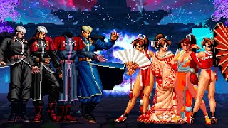 [KOF Mugen] Leopold Goenitz Team vs Mai Shiranui Team