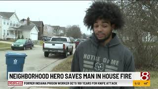 Neighborhood hero saves man in house fire