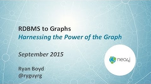 From RDBMS to Graphs