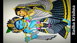 Radha Krishna A Beautiful Drawing And Painting Of Radha And Krishna Youtube
