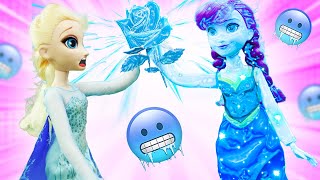 Куклы Холодное сердце — Анна нашла ледяную розу! Видео для девочек игрушки из мультфильмов