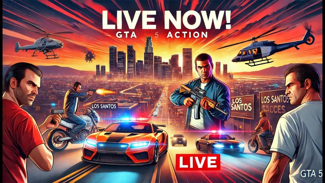 🔥 "GTA 5 LIVE: Epic Heists & Chaos in Los Santos!" #gta5 #livegaming ...