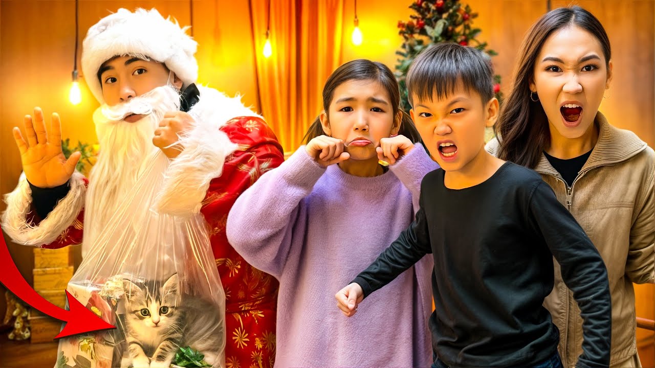 АЯЗ АТА МЫШЫҒЫМЫЗДЫ ҰРЛАП КЕТТІ 2 ЧАСТЬ😭🎅🐈‍⬛