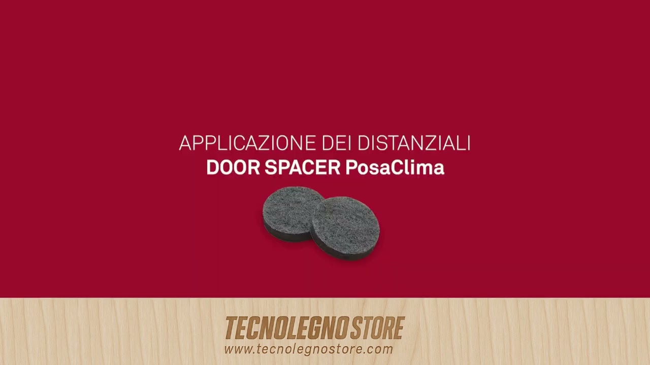 POSACLIMA INDOOR SISTEMA DI MONTAGGIO SENZA VITI  DI PORTE INTERNE