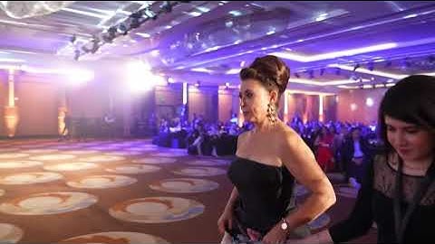 The beautiful Anoshka on Stage speaking so eloquently