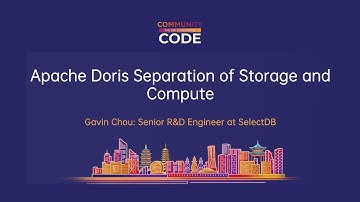 Apache Doris Separation of Storage and Compute