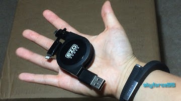 EZO 2 in 1 Lightning to Micro USB retractable cable Unboxing and Review