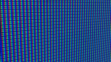 Up close video of the Simple RGB Screen Material for Blender.