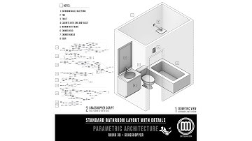 Bathroom Design and Layout Parametric Exercise Grasshopper & Rhino Parametric Architecture