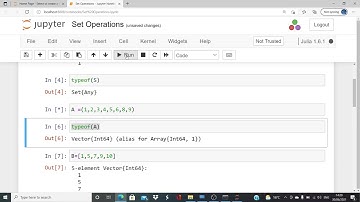 Set Operations with Julia