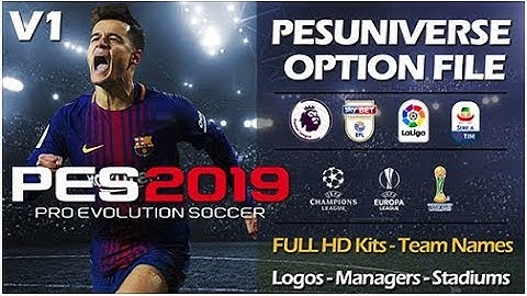 #PES2019 | PES UNIVERSE | option file v1 PS4 Tutorial | #ThePowerOfFootball
