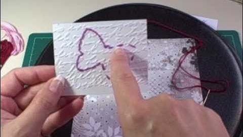 Tutorial - Using Sewing Templates on Scrapbook Pages & Cards