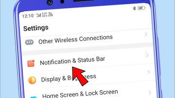 how to use notification and status bar setting in oppo phone