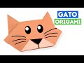 Cara De GATO De Papel Origami Fácil Paso A Paso