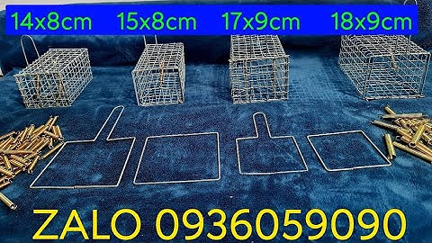 Lồng bẫy chuột đường mòn. Lồng bẫy chuột đồng. Lồng bẫy chuột đàn. Lồng bẫy chuột không mồi.