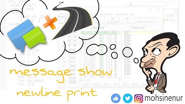 Message Display and Newline Print - Assembly Language Bangla Tutorial