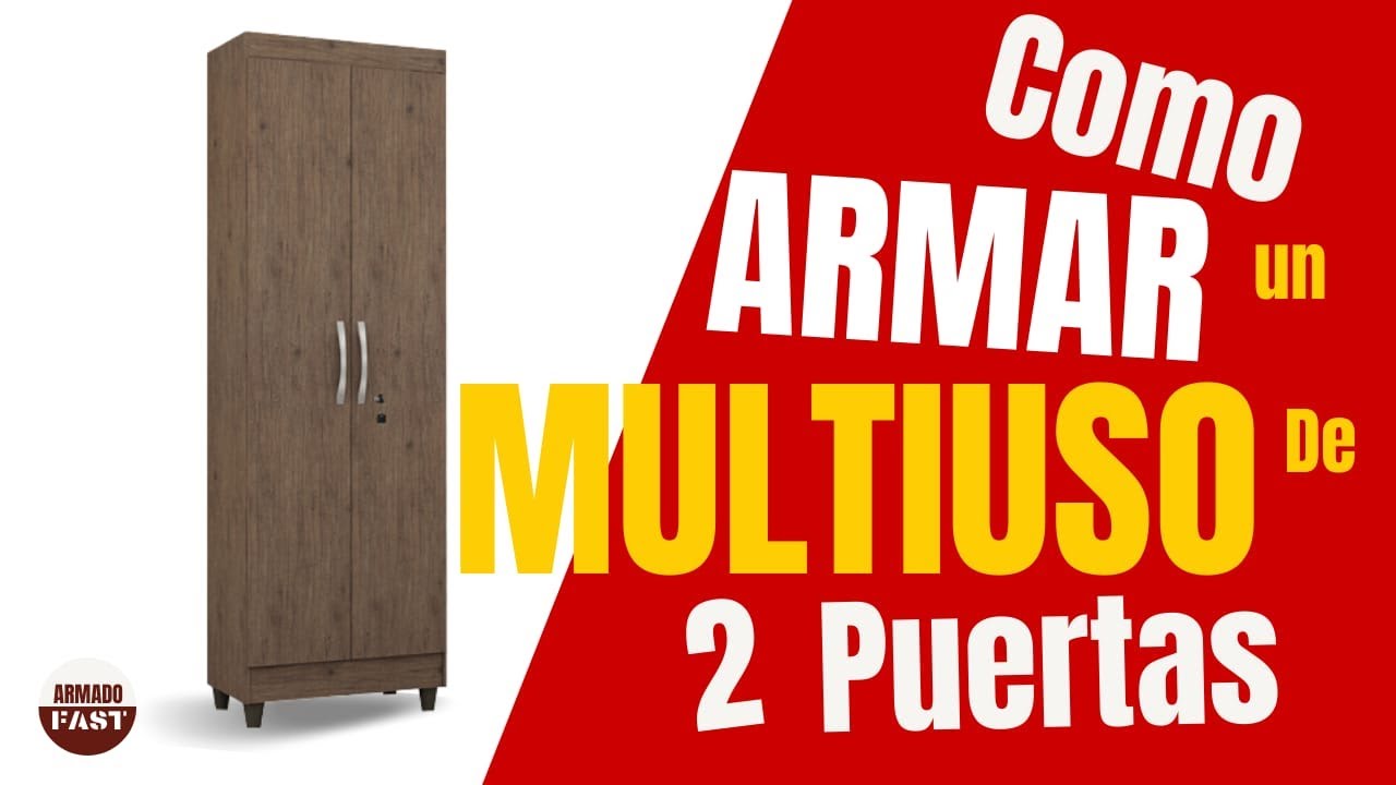 Como ARMAR un MULTIUSO de DOS puertas -- 🔴 Armado FAST -- Despenseros  Multiusos Estantes 