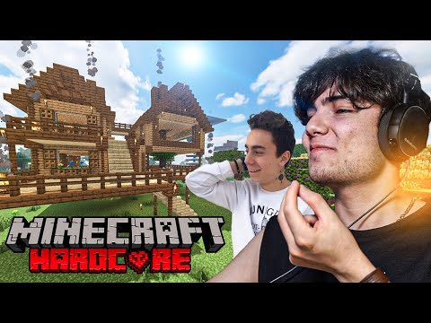 DEV LÜKS KÖY EVİ YAPTIK ! - Minecraft Hardcore - Bölüm 5 w/ Talha