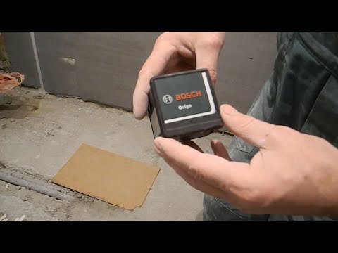 Делаем стяжку лазерным уровнем BOSCH Quigo
