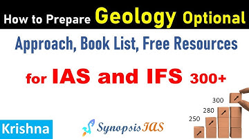 How to prepare Geology optional for UPSC IAS & Indian Forest Services