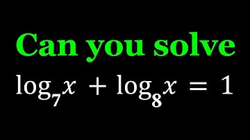Math Olympiad l A Nice Logarithmic Equation l Find X