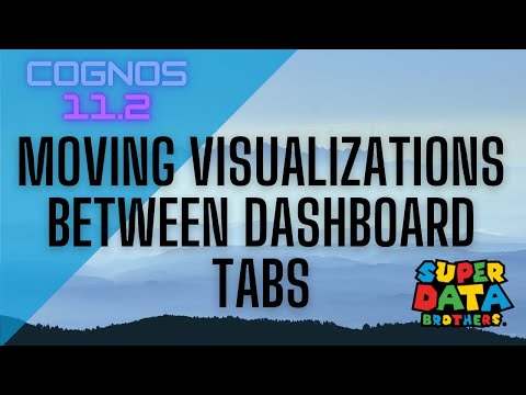 Cognos Analytics moving visualizations between dashboard tabs
