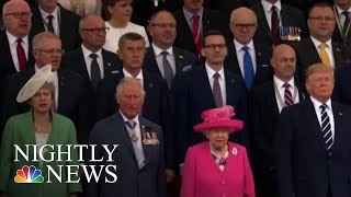 President Donald Trump Joins World Leaders To Commemorate D-Day Anniversary | NBC Nightly News