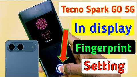 Tecno spark go 5g me fingerprint lock kaise lagaye/how to set display fingerprint in tecno spark go 