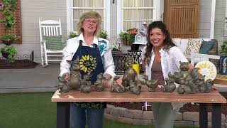 Girl Next Door 4-Piece Animal Family Garden Decor on QVC