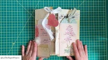 EASY FILE FOLDER DESK SET TUTORIAL - Snail Mail Ideas #papercrafts Making & Creating #shabbychic