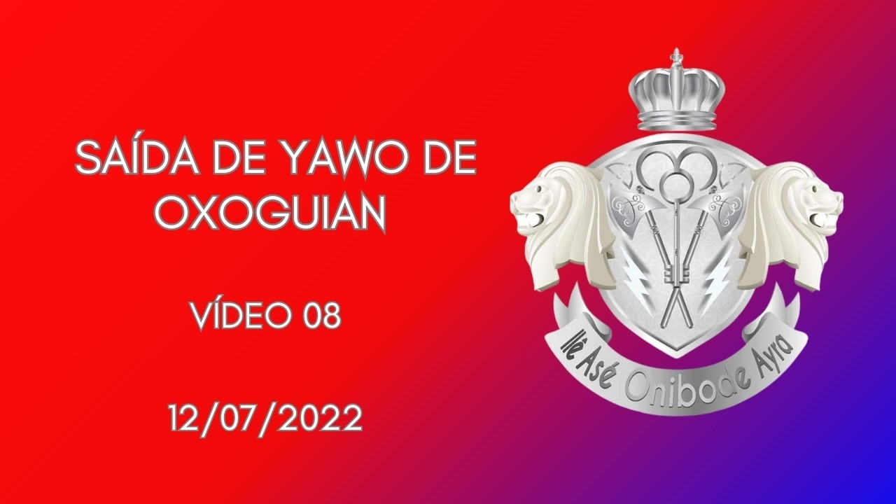 Saída Yawo de Oxoguian em Ilê Asé Onibode Ayra - vídeo 08