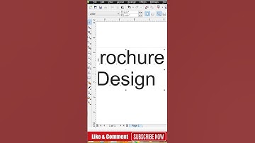 Simple Brochure Design Coreldraw | CorelDraw Tutorial | Coreldraw Short