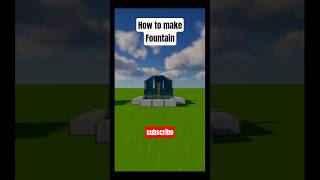 How to make a Fountain in #minecraft #shorts #edit #barebones #fountain #fyp #howtomake #howtobuild