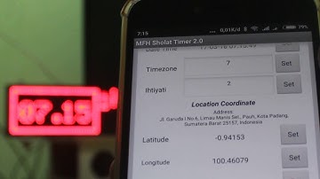 Jadwal Sholat Arduino Bluetooth P10 (128x16)