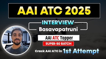 AAI ATC 2025 | 🌟 Big Congratulations to Basavapatruni Jaswanth | Super 50 Batch Achiever