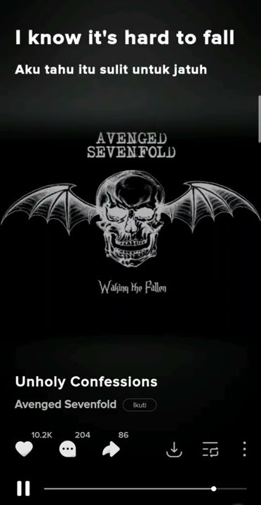 Avenged sevenfold'unholy confession'#storywa30detik#a7x