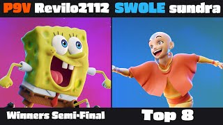 P9V | Revilo2112 (Spongebob) vs SWOLE | sundra (Aang) - Winners Semi-Final Top 8
