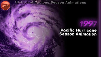 1997 Pacific Hurricane Season Animation