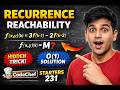 Recurrence Reachability | CodeChef Starters 231 |codechef today contest solutions