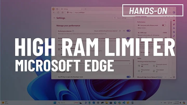 Microsoft Edge NEW RAM limiter fixes high memory usage problem on Windows 11, 10
