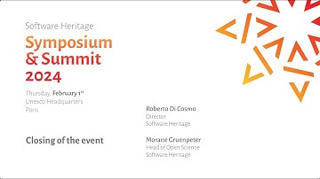 Symposium 2024 - Closing of the event