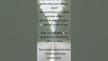 7 Simple Steps to Achieve Any Goal💪🚀| #Motivation #goalsetting #tonyrobbins #lesbrown #oprahwinfrey