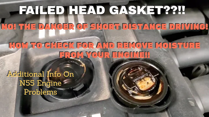 BMW Dangers Of Short Distance Driving! Water build up in engine! Check your oil filler cap!